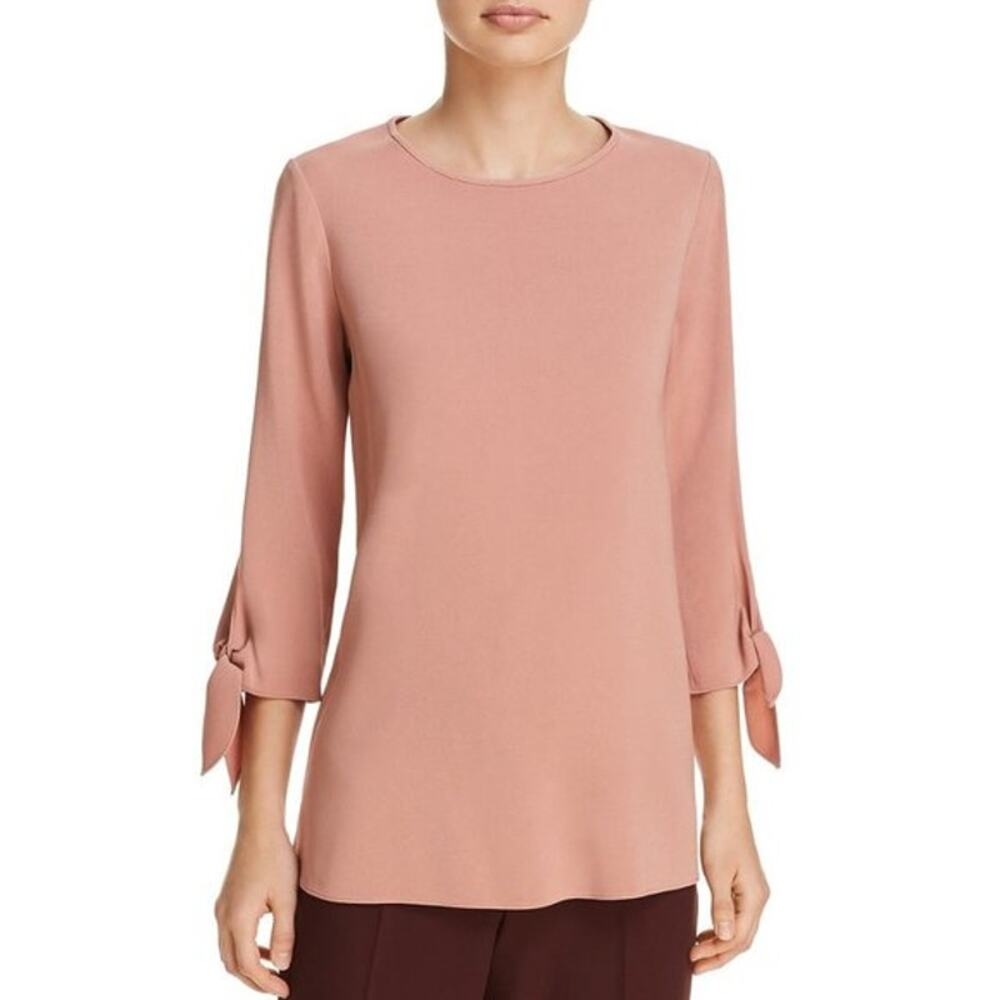 Boss Hugo Boss Pink Ivimea Bow Sleeve Keyhole Back Blouse